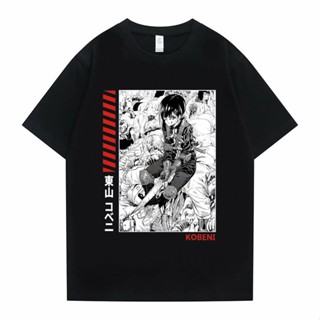 เสื้อเบลาส์ เสื้อยืดแขนสั้นลําลอง พิมพ์ลายกราฟิก Chainsaw Man Higashiyama Kobeni ทรงหลวม สไตล์ญี่ปุ่น  และผู้หญิงลา_29