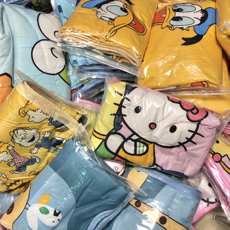 [พิมพ์ลาย 2 ด้าน]ผ้าห่มเด็ก ผ้านวมเด็กลายน่ารัก พกพาสะดวก เนื้อผ้าเบาสบาย ราคา ถูกที่สุด ดีลบีเคเค แกลเลอรีภาพที่ 9
