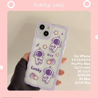 [พร้อมส่ง] เคสโทรศัพท์มือถือ ลายการ์ตูนนักบินอวกาศ Tik Tok สําหรับ Apple iPhone 14 13 12 11 PROMAX XS XR XSMAX SE2020 6 7 8PLUS MINI