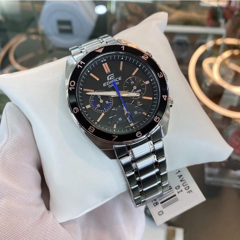 [ผ่อนเดือนละ 319]🎁CASIO EDIFICE EFV-590D-1A ของแท้ 100% พร้อมส่ง ประกัน 1 ปี