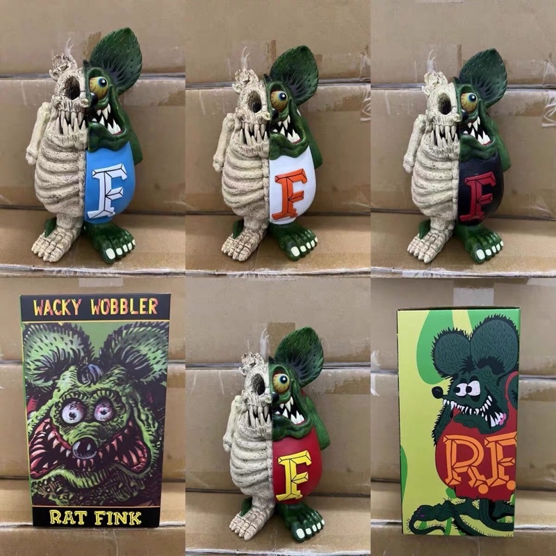 RF RAT FINK Anatomy Wacky Wobbler PVC Figure 20 cm