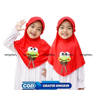 ฮิญาบ KEROPPI PITA - HIJAB สําหรับเด็ก 4 ปี - HIJAB - HIJAB ตัวละคร KERO - HIJAB สําหรับเด็กผู้หญิง - HIJAB อนุบาล PAUD