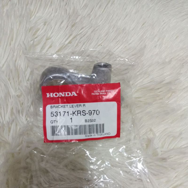 หูยึดกระจก/หูมือเบรค เวฟ100/เวฟ125 (รุ่นดรัมเบรค ข้างขวา) แท้ศูนย์ 53171-KRS-970