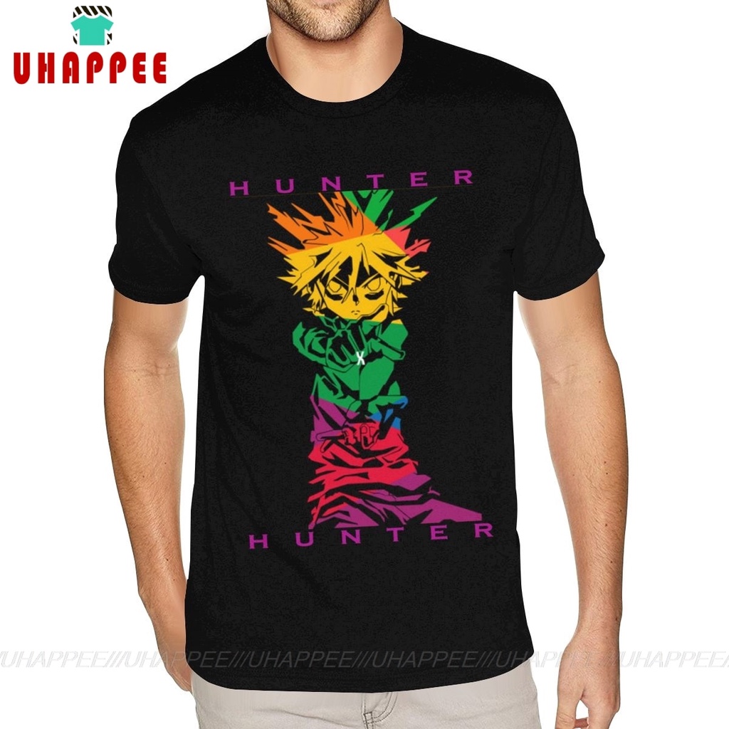 Musically Killua Hunter X Hunter TShirt สําหรับแฟนเสื้อยืดสีดํา