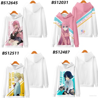 St1 เสื้อกันหนาวแขนยาวลําลอง มีฮู้ด ทรงหลวม ลายอนิเมะ Bocchi The Rock Gotou Hitori Kita Ikuy O สําหรับผู้ชาย และผู้หญิง