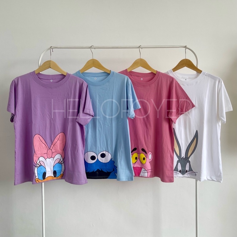 KATUN Womens Cartoon Series 2.0 Oversize T-Shirt - Jumbo Cotton Girls Tumblr Tee