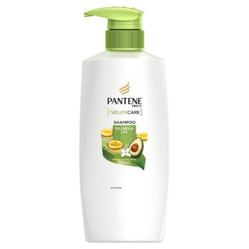 Pantene Nature Care แพนทีน แชมพู เนเจอร์แคร์ฟูลเนส&ไลฟ์ 480มล.