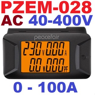 PZEM-028 AC 40-400V 0-100A Digital Multimeter Voltage Current Power Meter Electrical Instrument Power Factor Meter