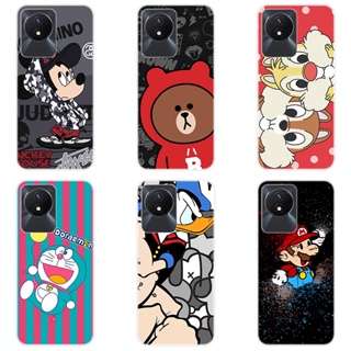 เคสโทรศัพท์ซิลิโคน TPU แบบนิ่ม ลายการ์ตูน สําหรับ VIVO Y02 VIVO Y02 2022 Y 02