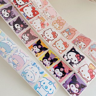 สติกเกอร์เทปซีล ลายตัวละคร Sanrio เหมาะกับของขวัญ สําหรับตกแต่ง จํานวน 200 ชิ้น