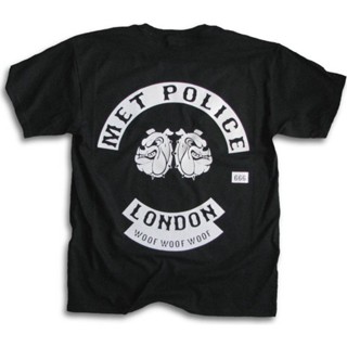 [COD] {พร้อมส่ง เสื้อยืดผ้าฝ้าย 100% พิมพ์ลายตํารวจ London Gang Biker พลัสไซซ์ XS-6XL ของขวัญคริสต์มาส สําหรับผู้ชา