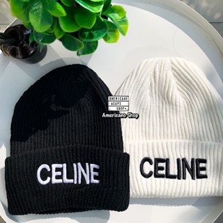 หมวกไหมพรม CE-L Wool hat ใส่กันหนาว งานปัก ใส่ได้ทั้งชายและหญิง Wool hat (ส่งจากไทย)