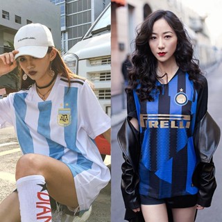 เสื้อกีฬาแขนสั้น ลายทีมชาติฟุตบอล Argentina Jersey bf สไตล์ฮิปฮอป สําหรับเด็ก