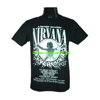 เสื้อยืดโอเวอร์ไซส์เสื้อวง Nirvana เสื้อวงดังๆ วินเทจ เสื้อวินเทจ เนอร์วานา NIR1739S-3XL_18