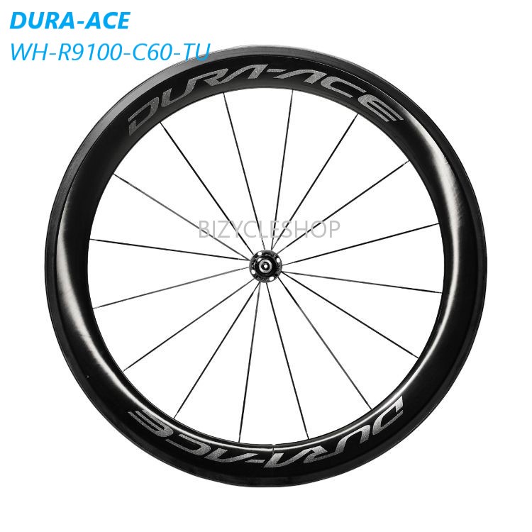 ล้อคาร์บอนเสือหมอบ SHIMANO DURA-ACE 700C WH-R9100-C60-TU ยางฮาล์ฟ