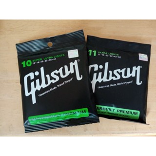 ครบชุด 6 เส้น 🎸 เบอร์ 10 สายกีต้าร์โปร่ง สายกีต้าร์โปร่งไฟฟ้า ฟรี ปิ๊กกีต้าร์ Gibson Guitar Strings