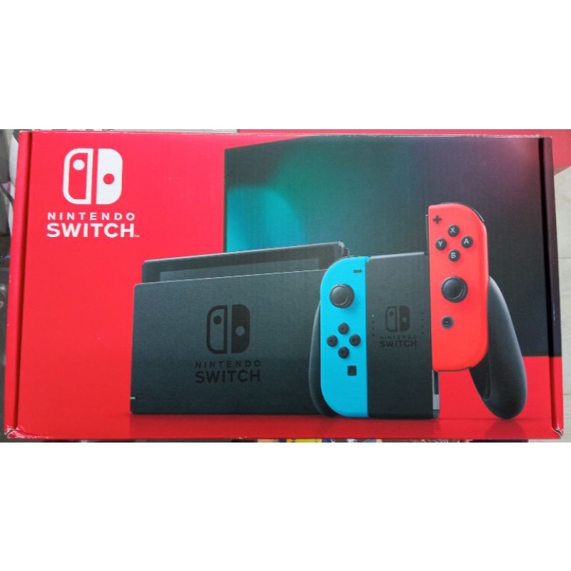 มือสอง Nintendo switch Version 2 กล่องแดง สภาพดี ใช้งานได้ปกติ