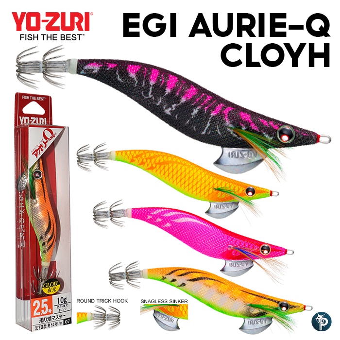 กุ้งตกหมึก YO-ZURI EGI AURIE-Q CLOYH รหัส A1030N, A1031N