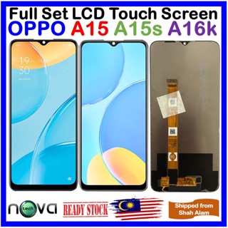 Nova ชุดหน้าจอสัมผัส LCD สําหรับ OPPO A15 CPH2185 OPPO A15S CPH2179 OPPO A16K CPH2349