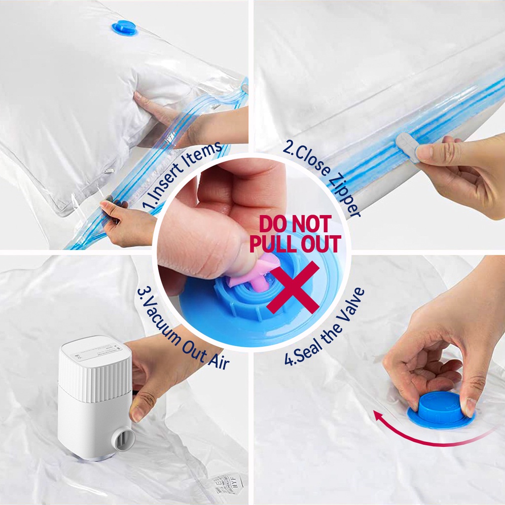 Vacuum Compression Bag Travel Storage Bag Reusable Vacuum Bag