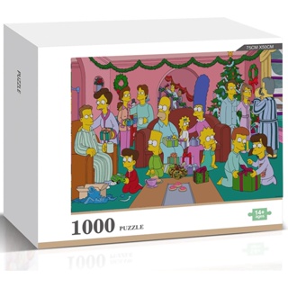 The Simpsons จิ๊กซอว์ปริศนา คุณภาพสูง ของเล่นเสริมการศึกษา สําหรับเด็ก 1000 ชิ้น