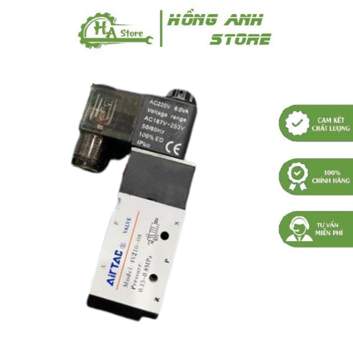 Airtac 4V210-08 โซลินอยด์วาล์ว ผลิตโดย Airtac - Hong Anh Store
