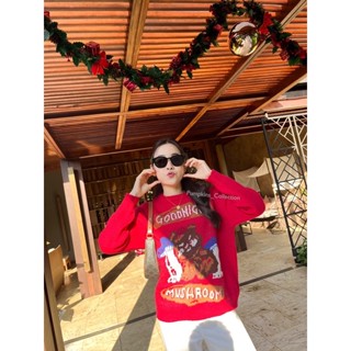 Good morning sweater🎄ไหมพรมสีแดง