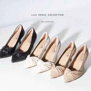 รองเท้าหนังแกะแท้ Lila 83-101 ส้นสูง 2 นิ้ว Size 37-41