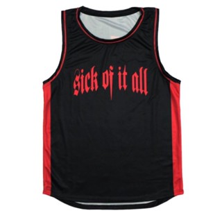 เสื้อกีฬาบาสเก็ตบอล ลายทีม Sick OF IT ALL ชุดเยือน กีฬาบาสเก็ตบอล เสื้อยืด เสื้อกีฬา เสื้อกีฬา เสื้อกีฬา เสื้อกีฬา เสื้อกีฬา คุณภาพดี