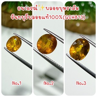 ธนาภรณ์✨พลอยบุษราคัม(จันทบุรี)พลอยแท้100%(GSH813)