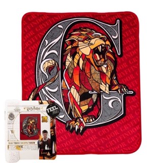 Harry Potter Roar for Gryffindor throw Blanket silk touch ขนาด 40”*60” ผ้าห่ม แฮร์รี่พอตเตอร์