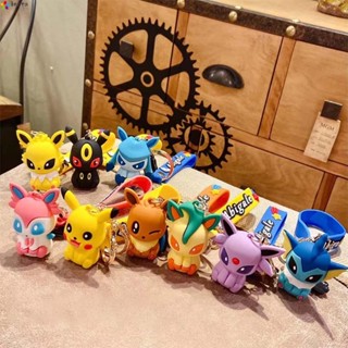 LEOTA Pokemon Figures Toy 10 styles Espeon Action Figure Keychain Anime Decorations Model Pocket Toy Elf Car Keychain