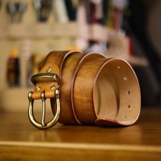 King Leather เข็มขัดหนังวัวแท้ นำเข้าจากอิตาลี Genuine Leather Belt Made in Italy IT-6