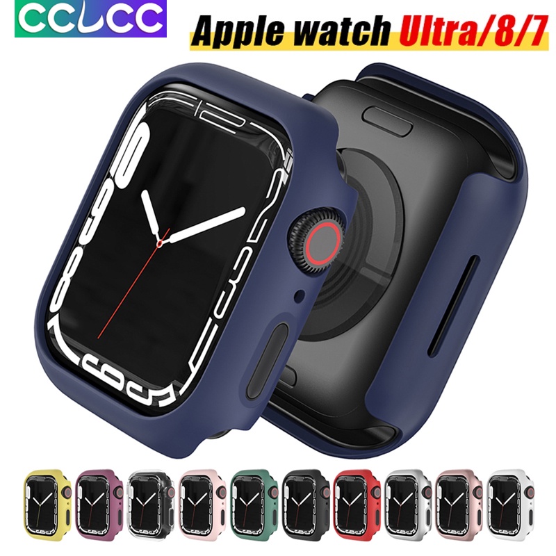 Cclcc เคสนาฬิกาข้อมือ PC เนื้อแมตต์ อุปกรณ์เสริม สําหรับ Apple Watch case series 7 8 6 se 5 4 3 iWat