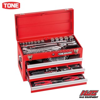 TONE ชุดกล่องพร้อมเครื่องมือ 62 ชิ้น | TSS450