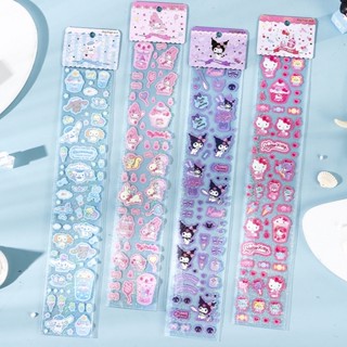 🌟Sanrio Style Sticker สติ๊กเกอร์ซานริโอ้ คิตตี้ คุโรมิ ชินนามอนโรล ไดคัทพร้อมใช้ สติกเกอร์กันน้ำ สติกเกอร์พร้อม