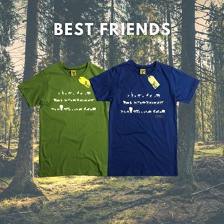 (ใส่โค้ดลดสูงสุด 150.-) เสื้อยืดครอบครัว ลาย Best friend เสื้อเด็ก เสื้อยืดผู้ชาย เสื้อรักษ์โลก by ACTs Of Green