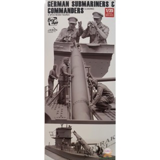 BORDER BR-003GERMAN SUBMARINES &amp; COMMANDERS (LOADING) (5 PCS.) [1/35]