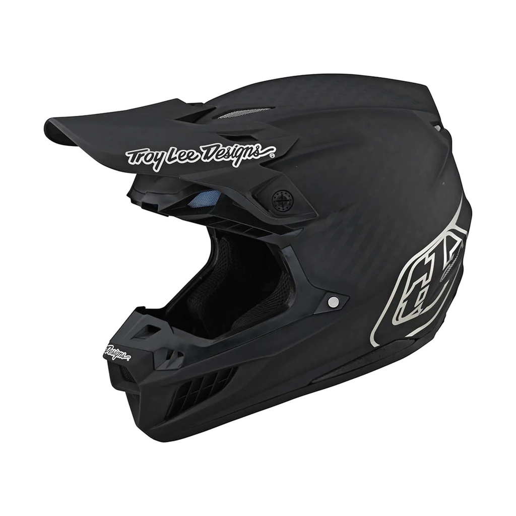 หมวกกันน็อค Troy Lee Designs SE5 Carbon Helmet Stealth Black / Chrome