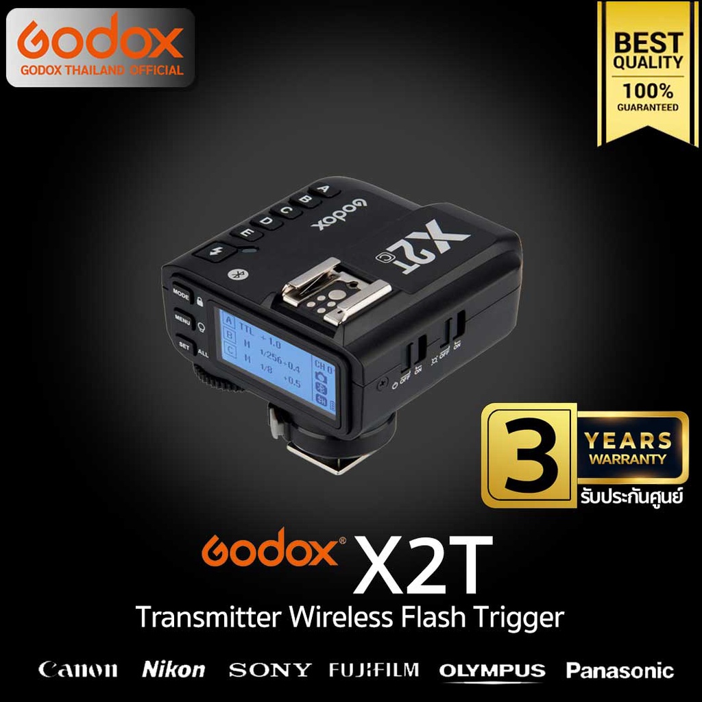 Godox Trigger X2T TTL , Wireless Flash Trigger 2.4GHz - รับประกันศูนย์ Godox Thailand 3ปี