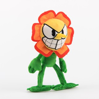 Cagney Cuphead Carnation ตุ๊กตาของเล่น ของขวัญคริสต์มาส 10 นิ้ว 2 ชิ้น