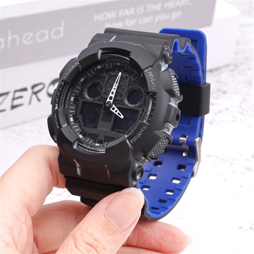 สายนาฬิกาข้อมือซิลิโคนเรซิ่น 16 มม. สองสี สําหรับ Casio G-Shock GA-100 110 120 140 150 300 400 700 GD-100 110 120 G-8900 GLS-100 GAC-100