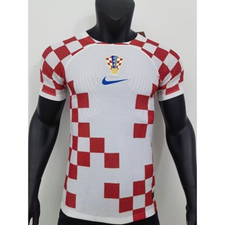 [Player Version] 2223 เสื้อยืดแขนสั้น ลายฟุตบอล World Cup Croatia Home Player คุณภาพสูง