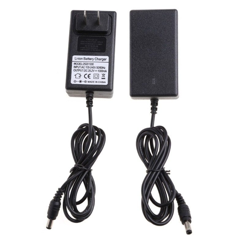 Yin อะแดปเตอร์ชาร์จลิเธียม 25.2V 1A สําหรับ 6 Series 21.6V 22.2V 24V