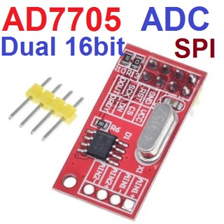 AD7705 Dual 16-bit ADC data acquisition module input gain programmable SPI interface TM7705