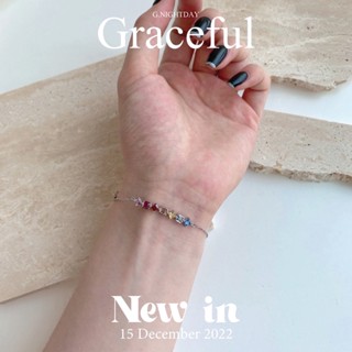 🔮Graceful 🔮  Bracele ข้อมือสายมู   ประกอบด้วยพลอยสี ใส่เสริมความปัง จะใส่เป็นของขวัญให้ตัวเองก็ได้