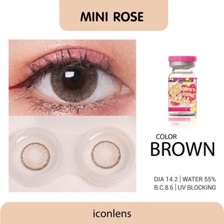 คอนแทคเลนส์ คิตตี้ คาวาอิ Mini Rose Brown ค่าสายตา