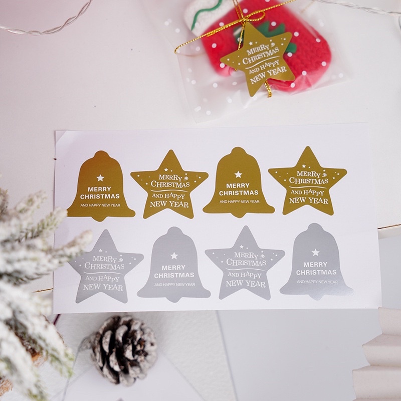 •พร้อมส่ง• Sticker Christmas สติ๊กเกอร์คริสมาส