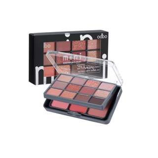 Odbo Mini Eyeshadow &amp; Blush #OD1045 : โอดีบีโอ มินิ อายแชโดว์ แอนด์ บลัช x 1 ชิ้น alyst