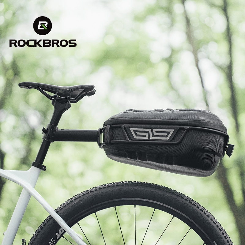 ROCKBROS กระเป๋าเก็บของ แบบแข็ง ขนาดใหญ่ จุของได้เยอะ 12 ลิตร สําหรับติดท้ายรถจักรยานเสือภูเขา